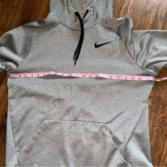 🔥🔥SOLD🔥🔥Nike Therma Men's Pullover Training Hoodie Sz Medium Heathered Gray - Picture 3 of 4